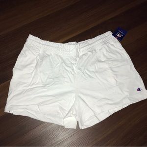 Champion Mid-Weight White Shorts XL NWT